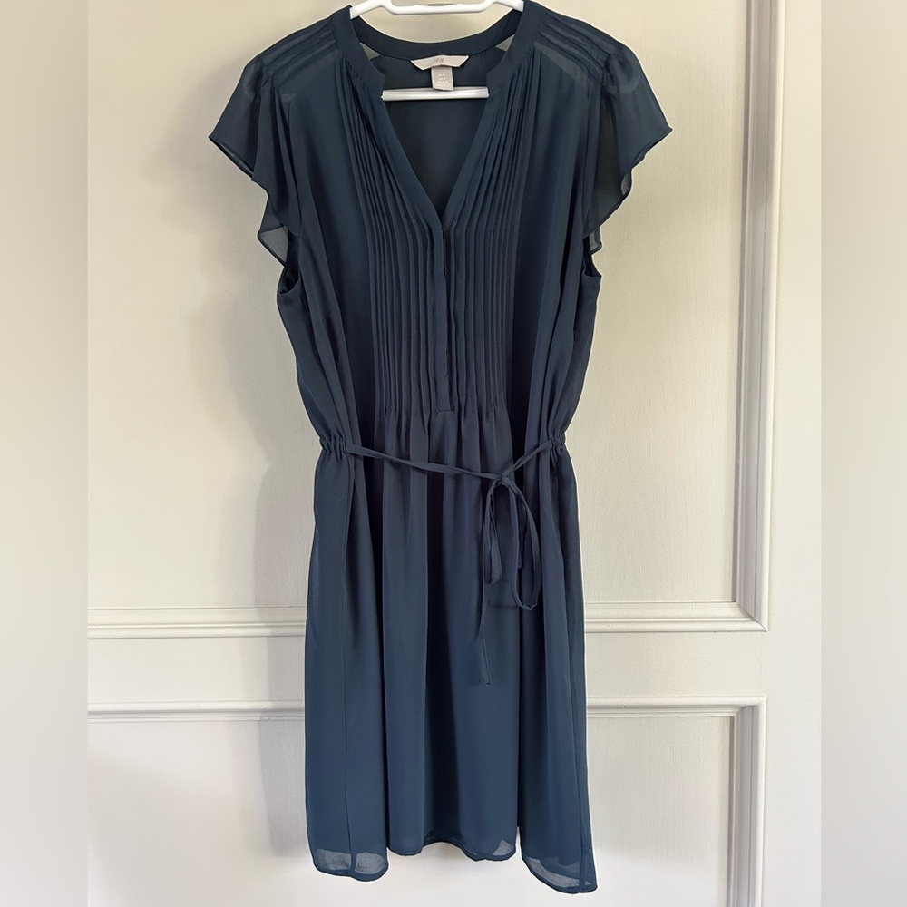 H&M dark teal dress